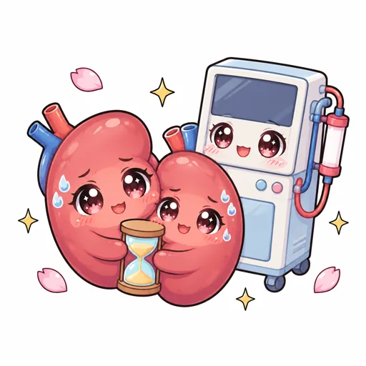 Chronic kidney disease illustration