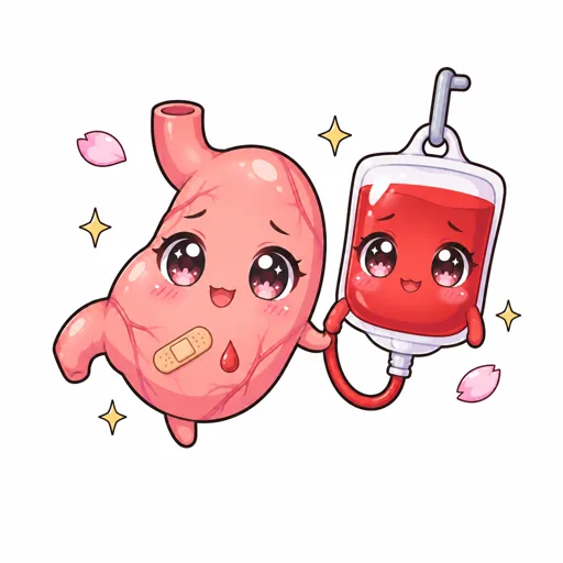 GI bleeding illustration