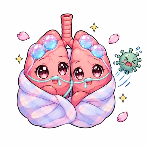 Pneumonia illustration